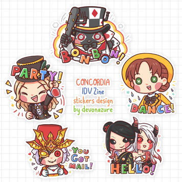 IDV - CONCORDIA (STICKERS)